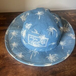 Blue Palm Tree Bucket Hat
